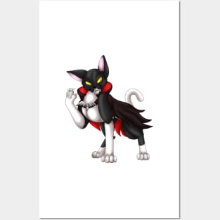 VampiCat: Tuxedo Bicolor Posters and Art